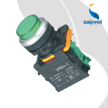 SAIP/SAIPWELL Push Button Switch With Light China Manufacture Instantaneous 5V Led Waterproof Pushbutton Switch